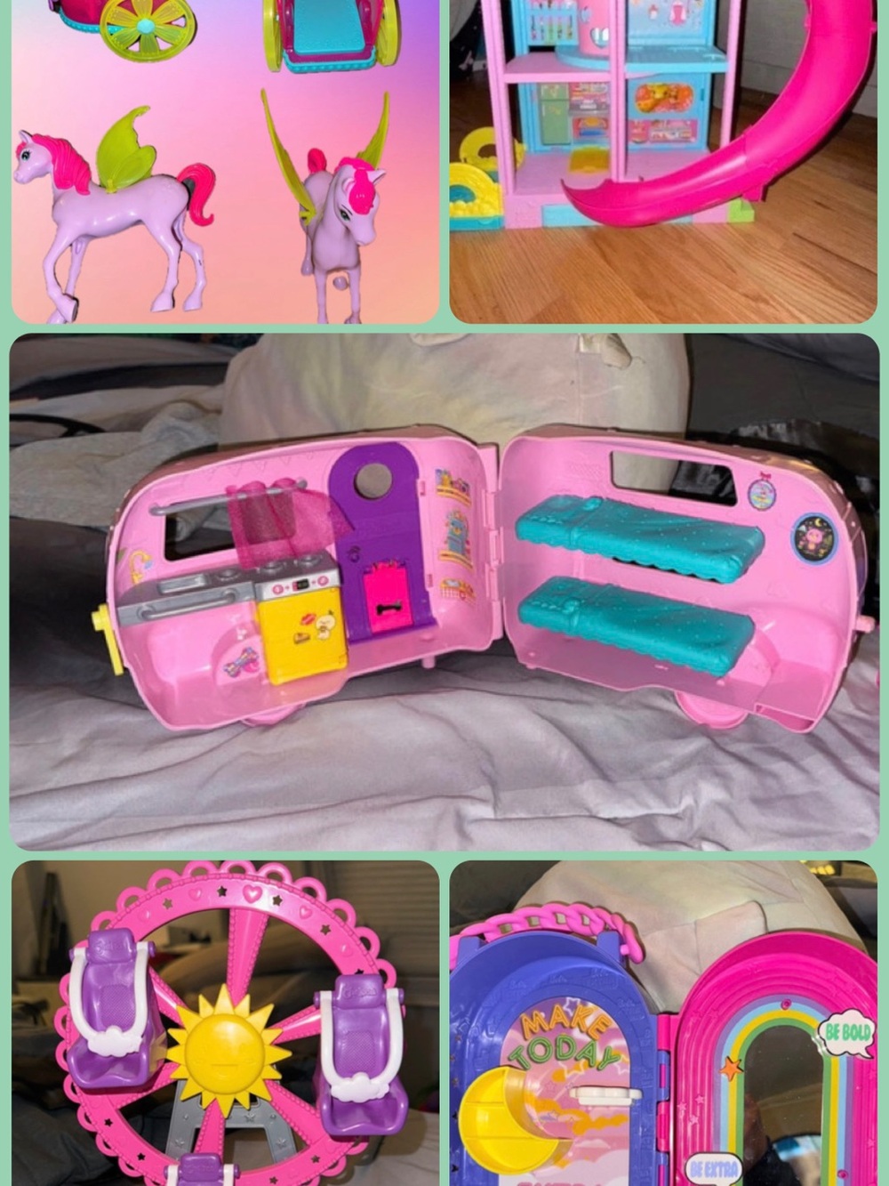 Barbie Chelsea Club House, Horse, Vanity, Ferris Wheel, and Camper